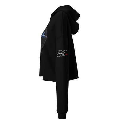 Black - B52H Stratofortress Crop Hoodie