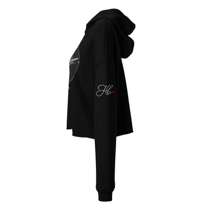 Black - AC130J Ghostrider Crop Hoodie