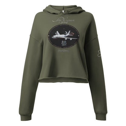 Military Green - E3 Sentry Crop Hoodie