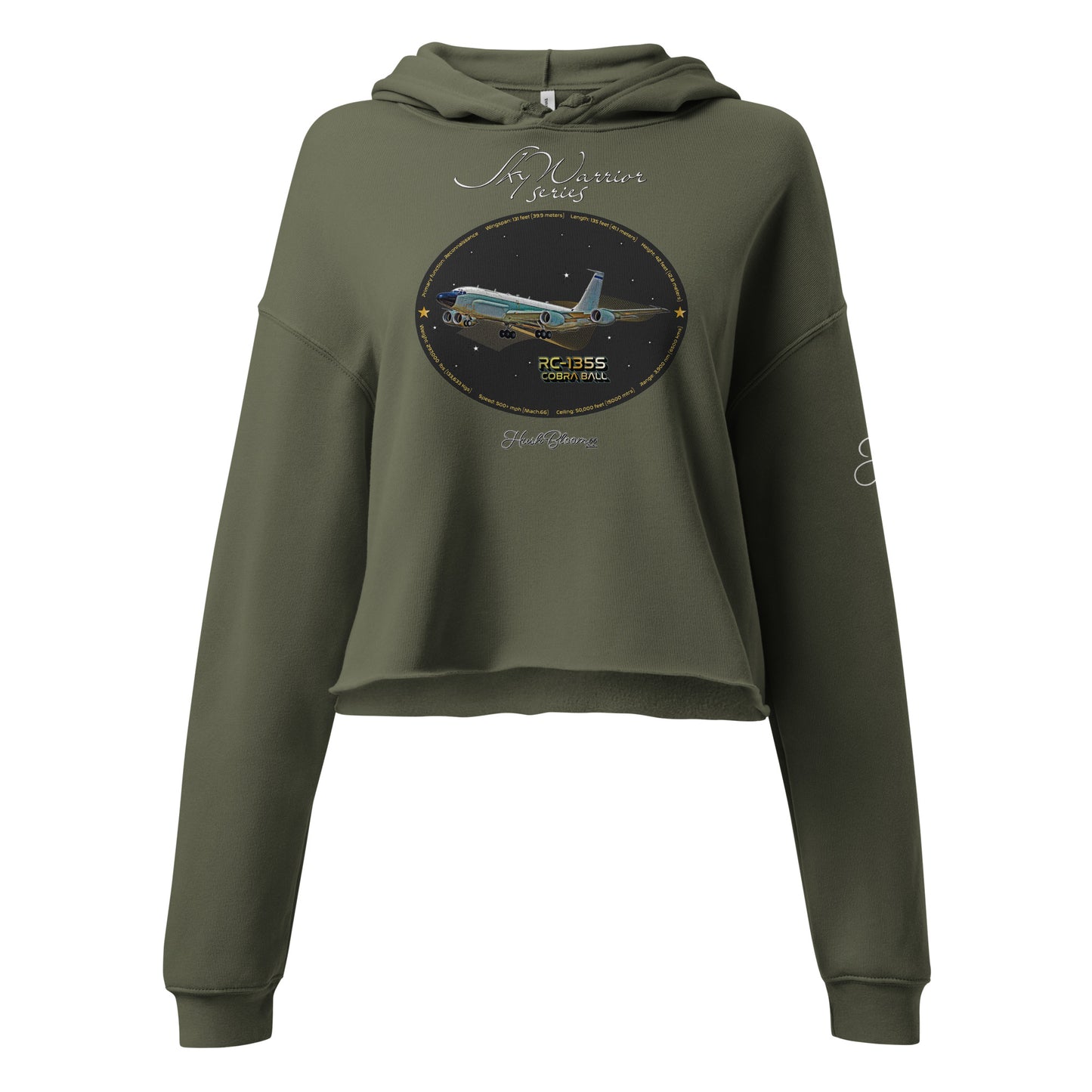 Military Green - RC135S Cobraball Crop Hoodie