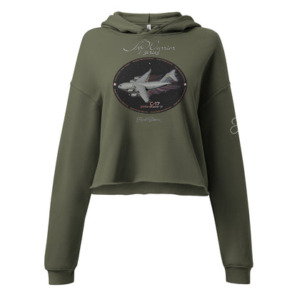 Military Green - C17 Globe Master III Crop Hoodie