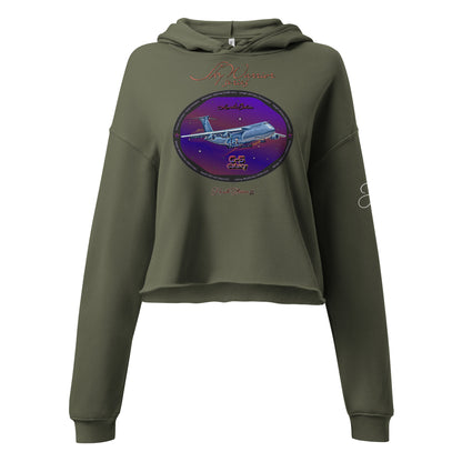 Military Green - C5 Galaxy (Limited Edition) Crop Hoodie