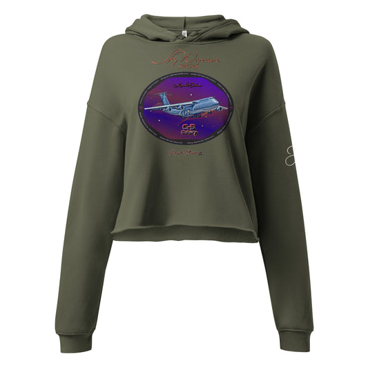 Military Green - C5 Galaxy (Limited Edition) Crop Hoodie