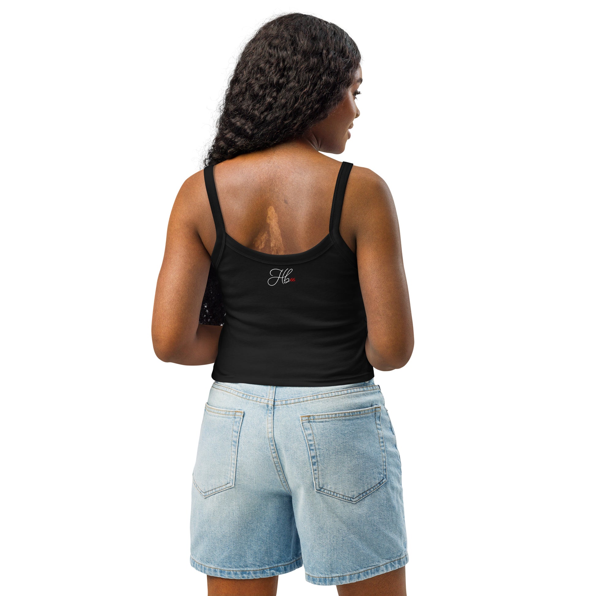 Solid Black Blend - F35A Lightning Women’s micro-rib tank top