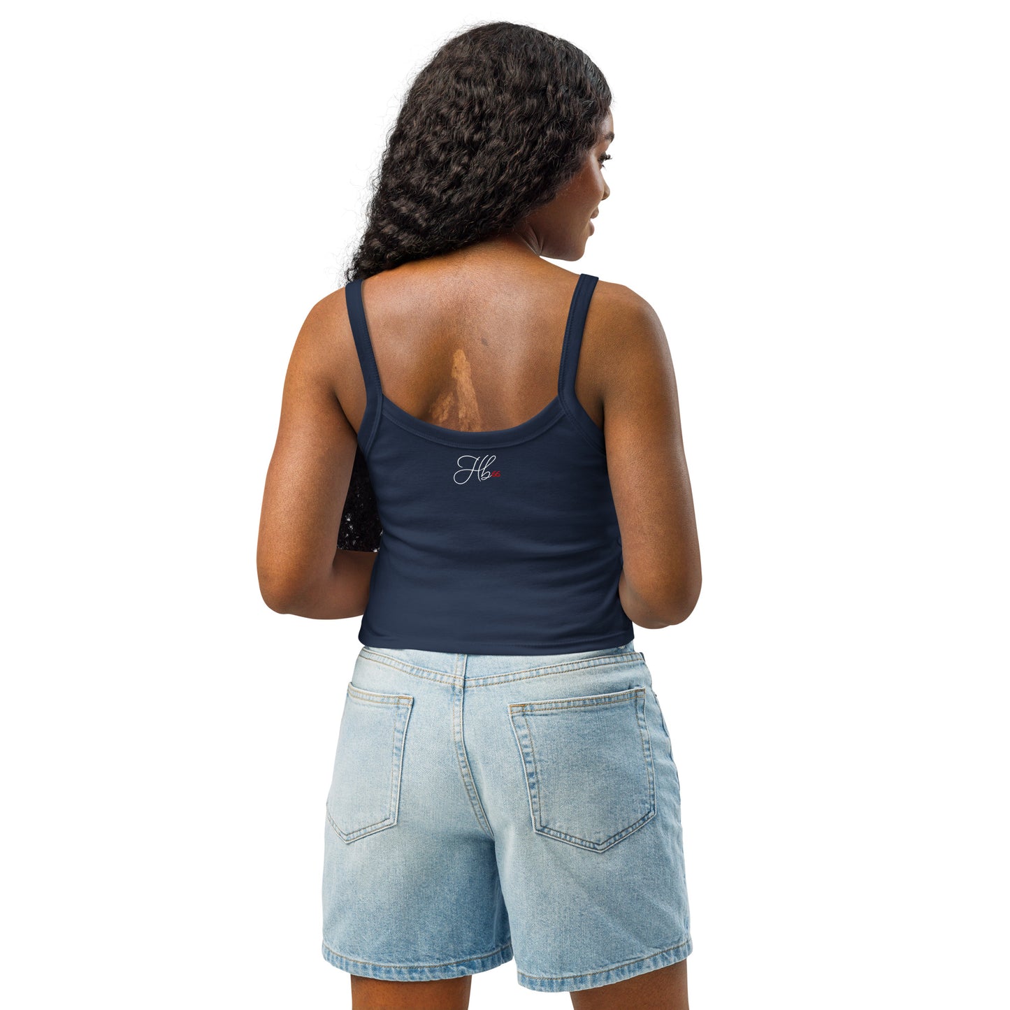 Solid Navy Blend - F35A Lightning Women’s micro-rib tank top