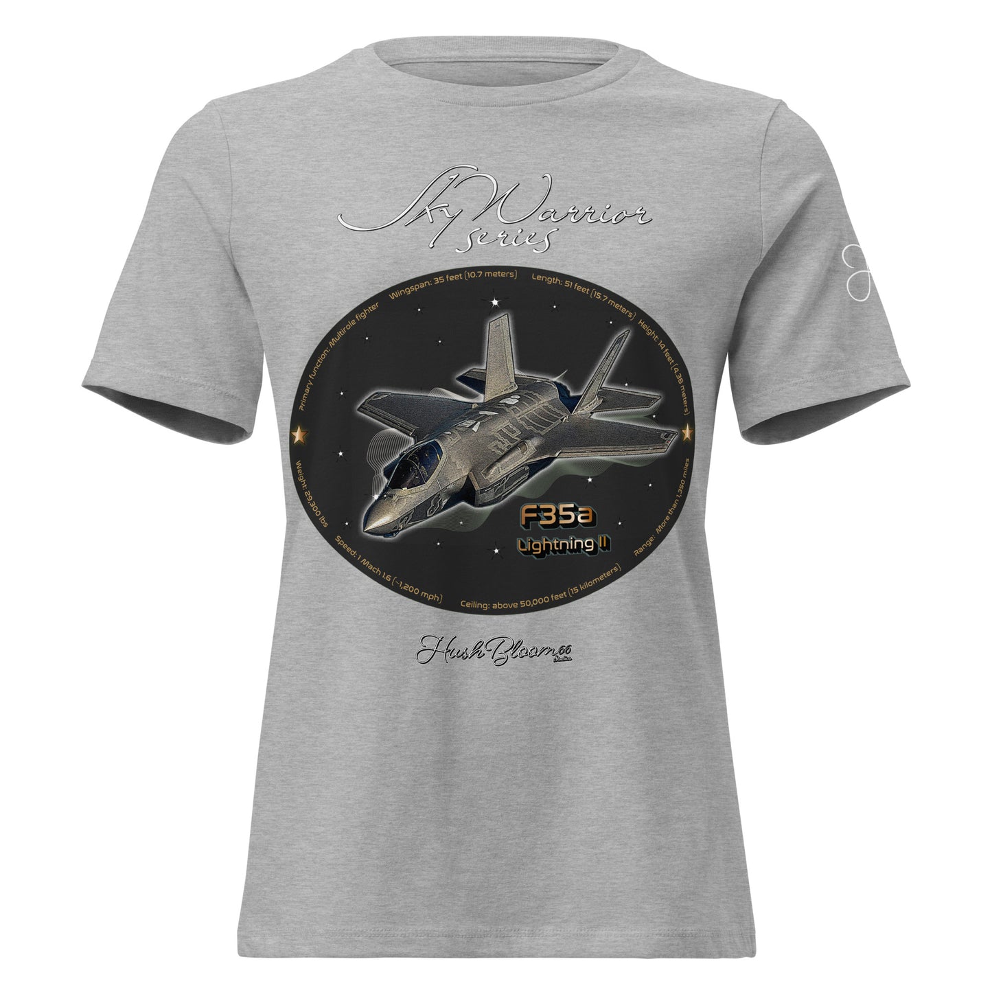 Athletic Heather - F35A Lightning Women's Relaxed T-Shirt