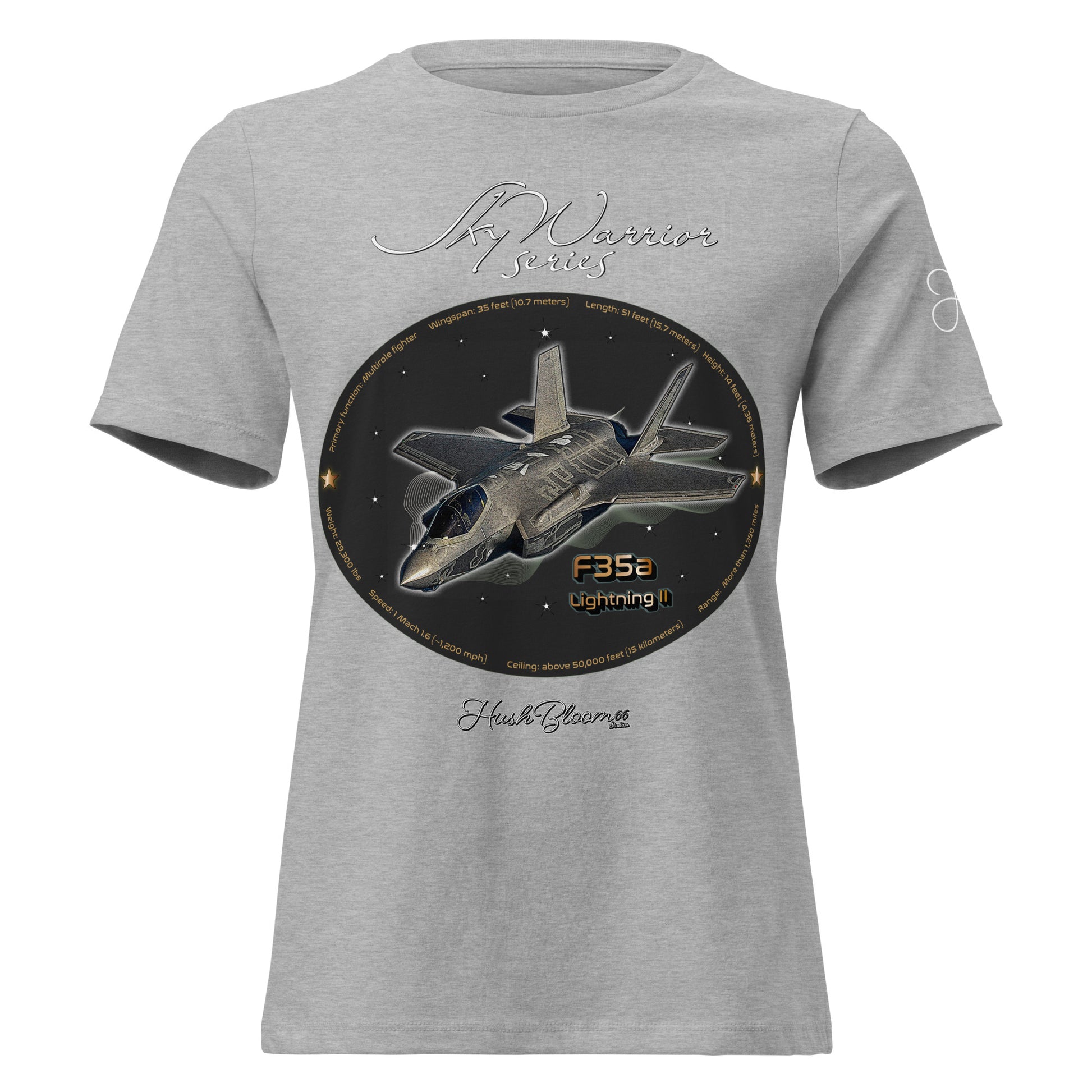 Athletic Heather - F35A Lightning Women's Relaxed T-Shirt