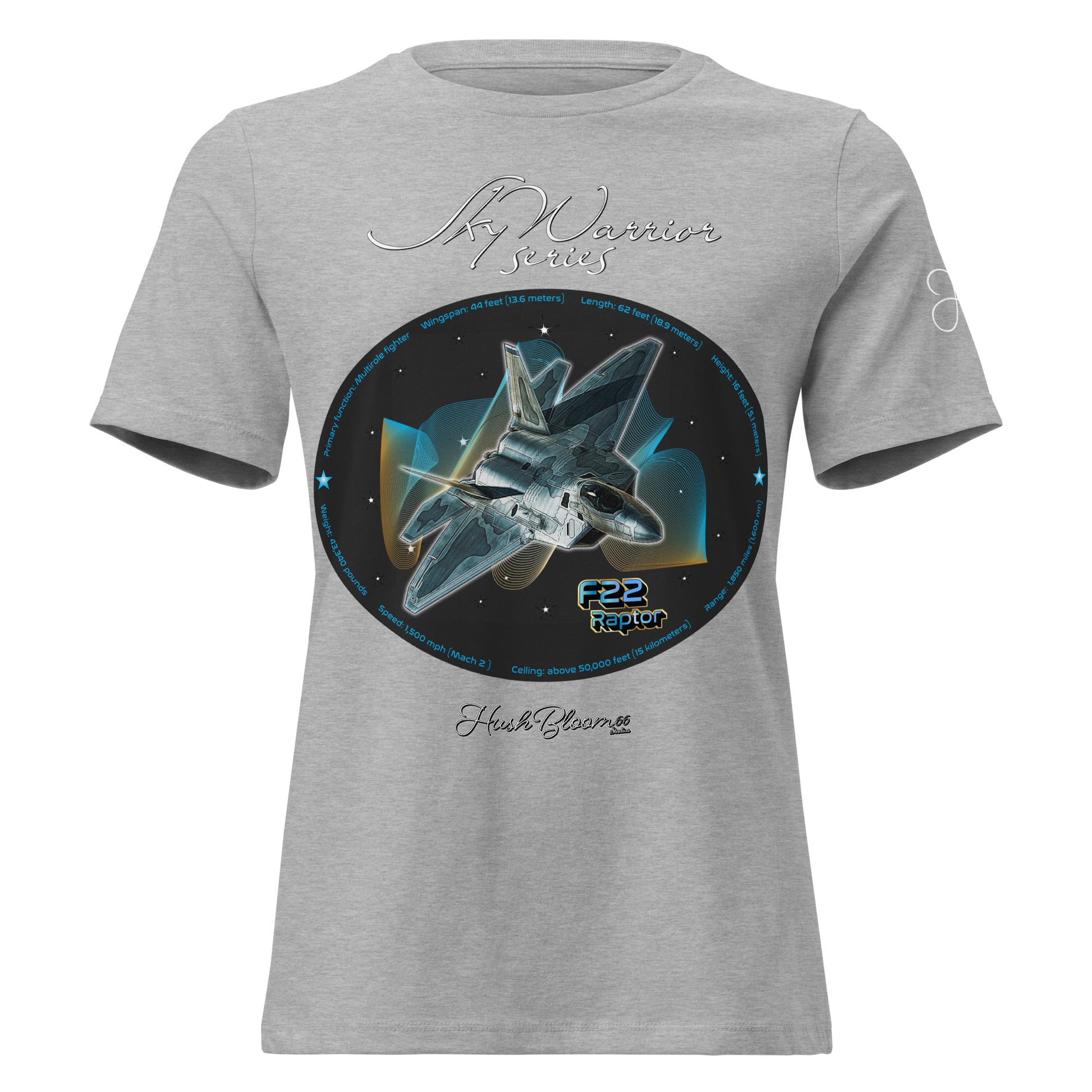 Athletic Heather - F22 Raptor Women's Relaxed T-Shirt