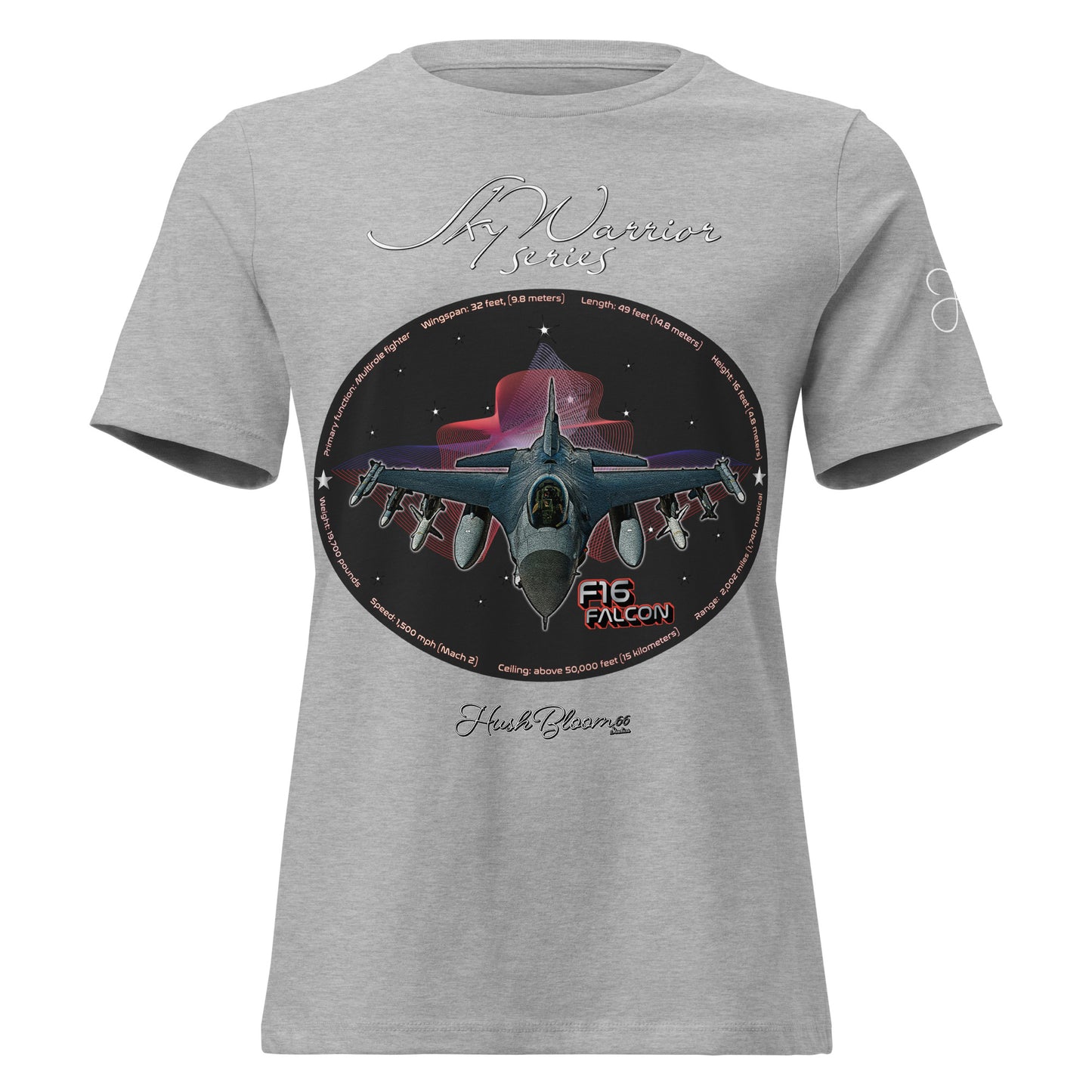 Athletic Heather - F16 Falcon Women's Relaxed T-Shirt