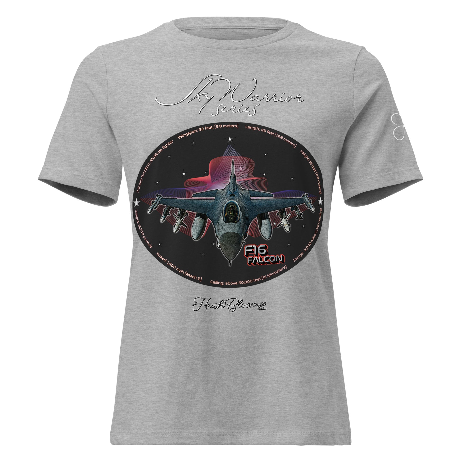 Athletic Heather - F16 Falcon Women's Relaxed T-Shirt