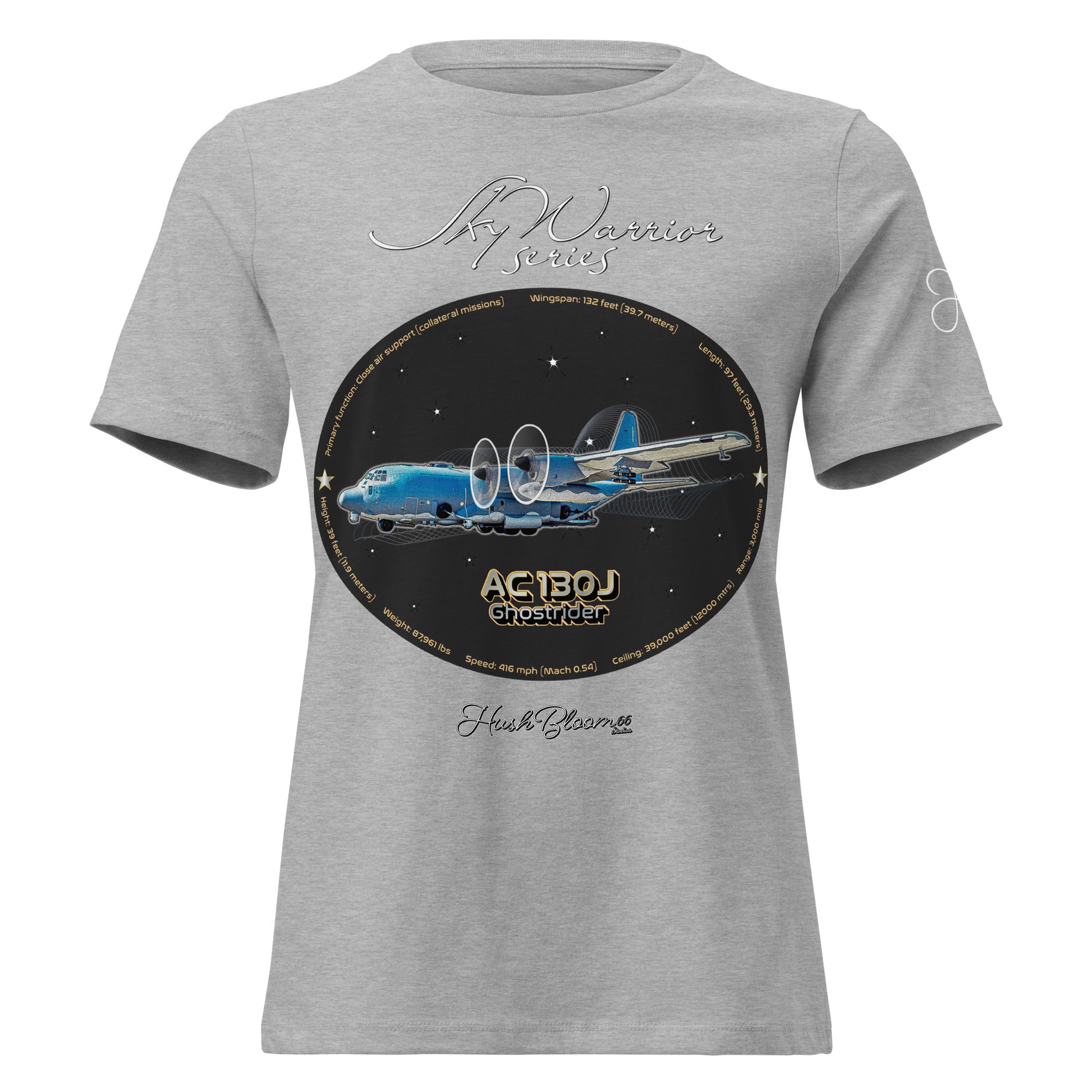 Athletic Heather - AC130J Ghostrider Women's Relaxed T-Shirt