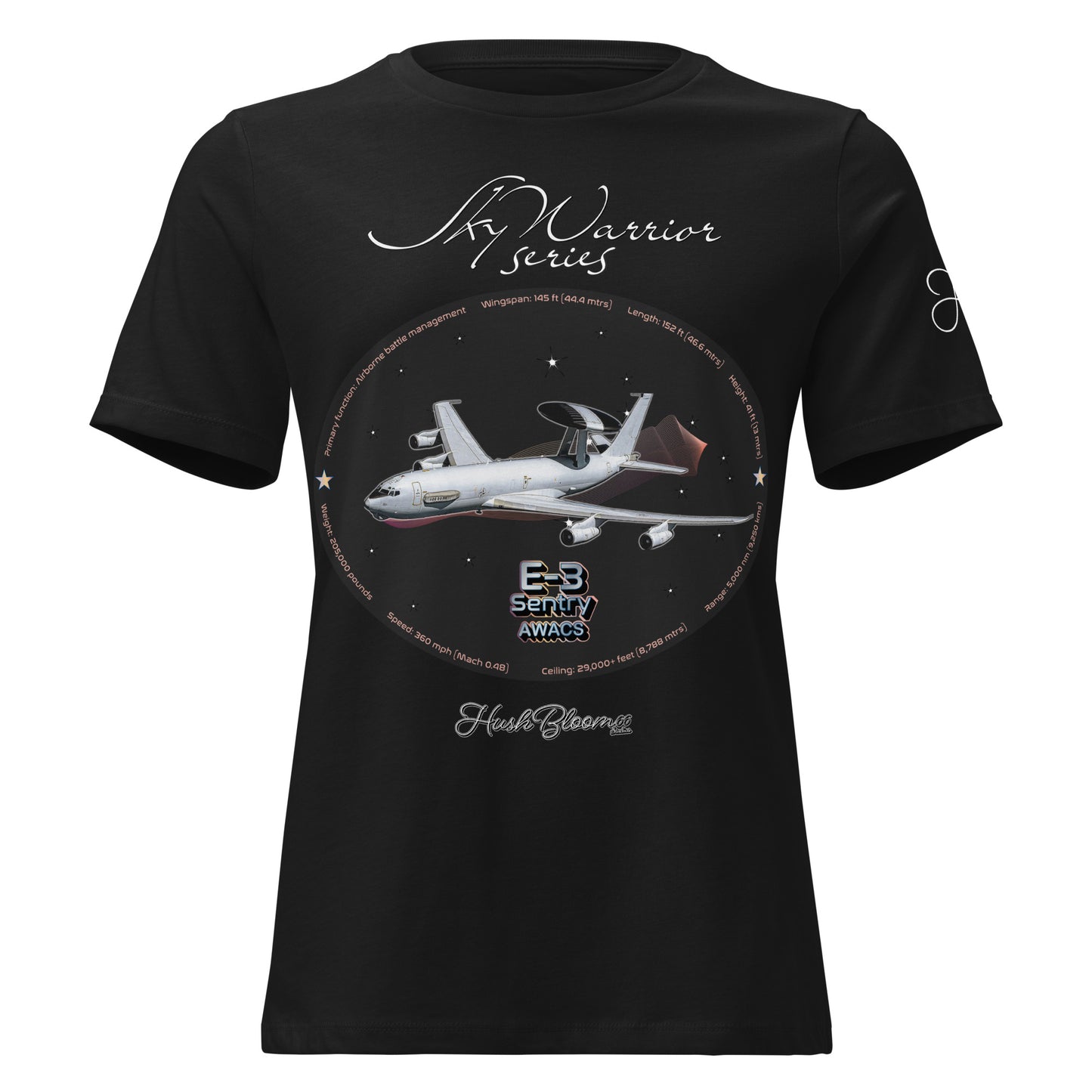Black - E3 Sentry Women's Relaxed T-Shirt