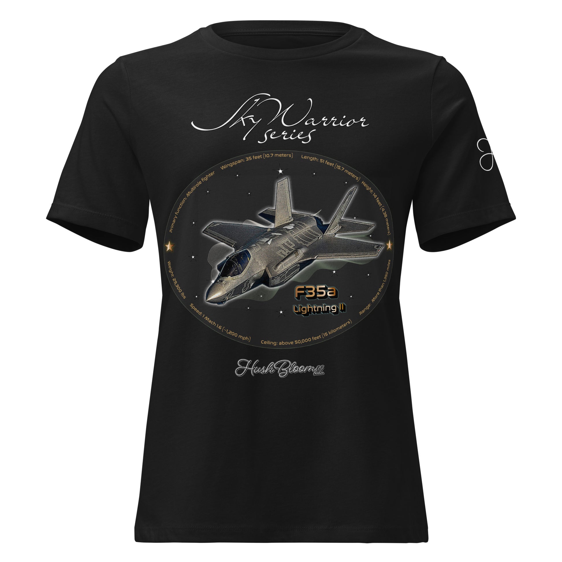 Black - F35A Lightning Women's Relaxed T-Shirt