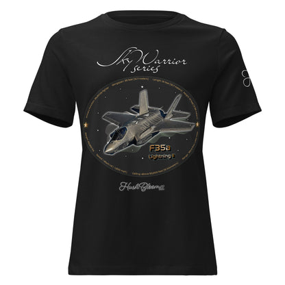 Black - F35A Lightning Women's Relaxed T-Shirt