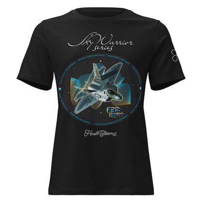 Black - F22 Raptor Women's Relaxed T-Shirt