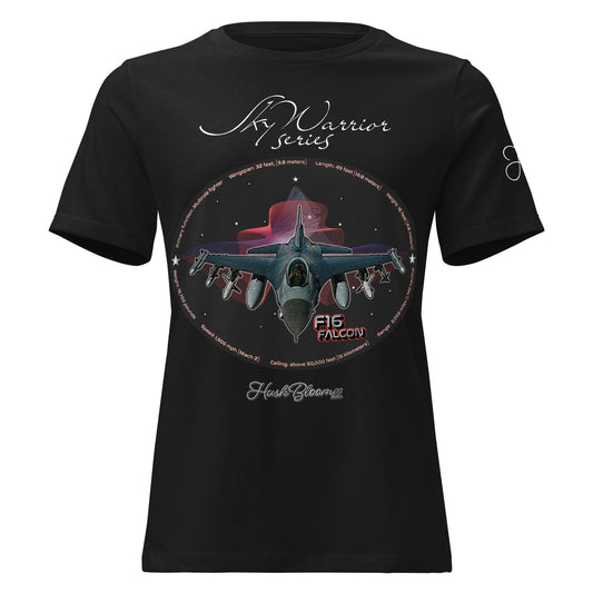Black - F16 Falcon Women's Relaxed T-Shirt