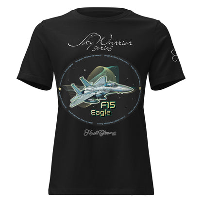 Black - F15 Eagle Women's Relaxed T-Shirt