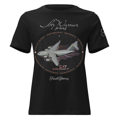 Black - C17 Globe Master III Women's Relaxed T-Shirt