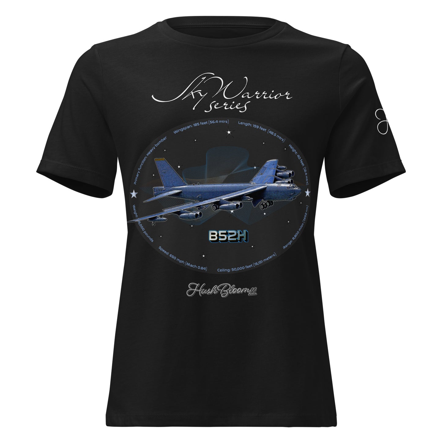 Black - B52H Stratofortress Women's Relaxed T-Shirt