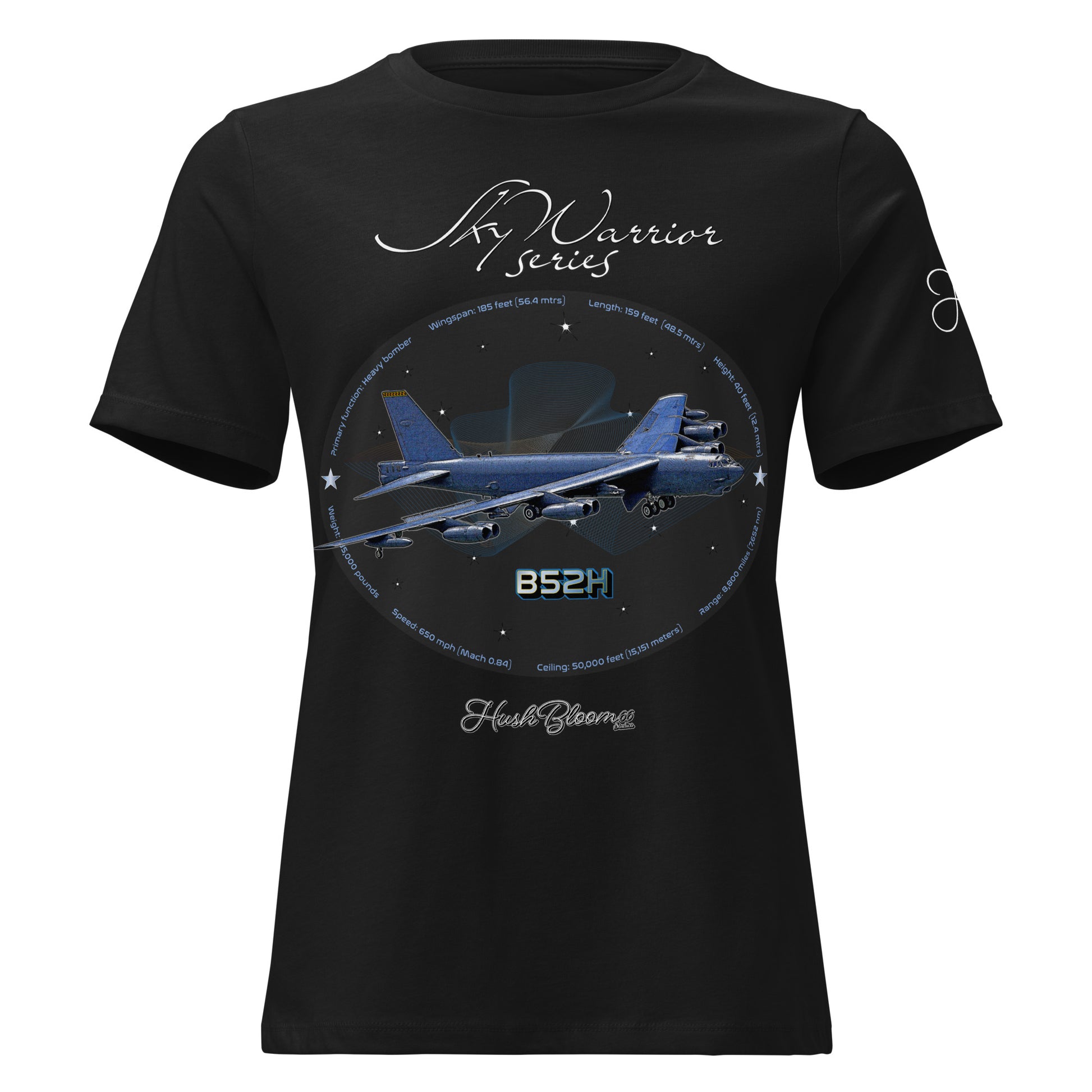 Black - B52H Stratofortress Women's Relaxed T-Shirt