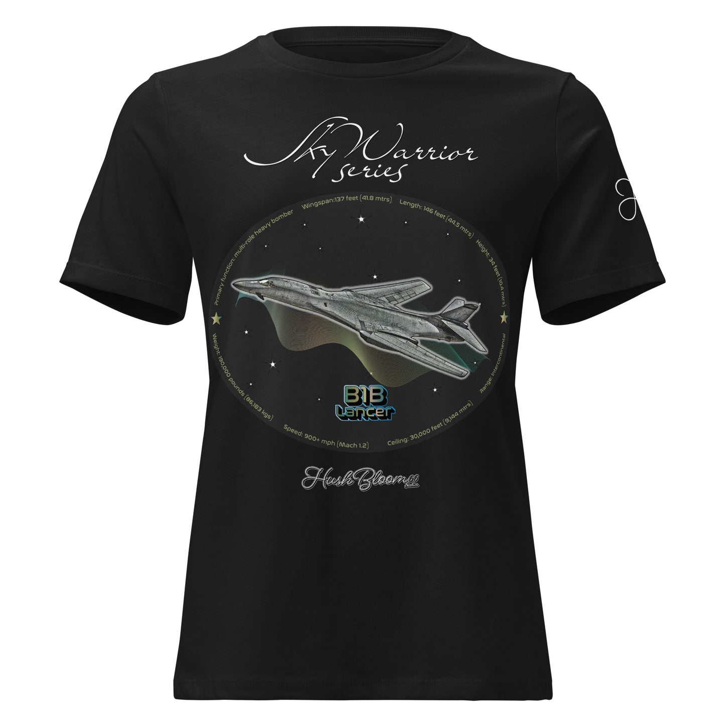 Black - B1B Lancer Women's Relaxed T-Shirt