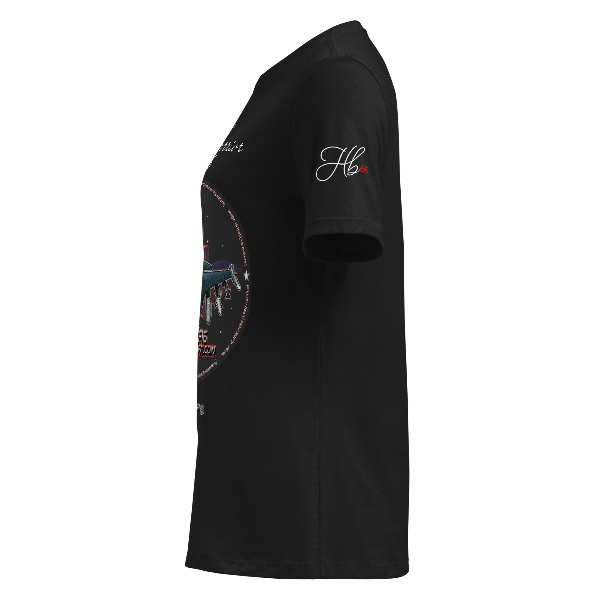 Black - F16 Falcon Women's Relaxed T-Shirt