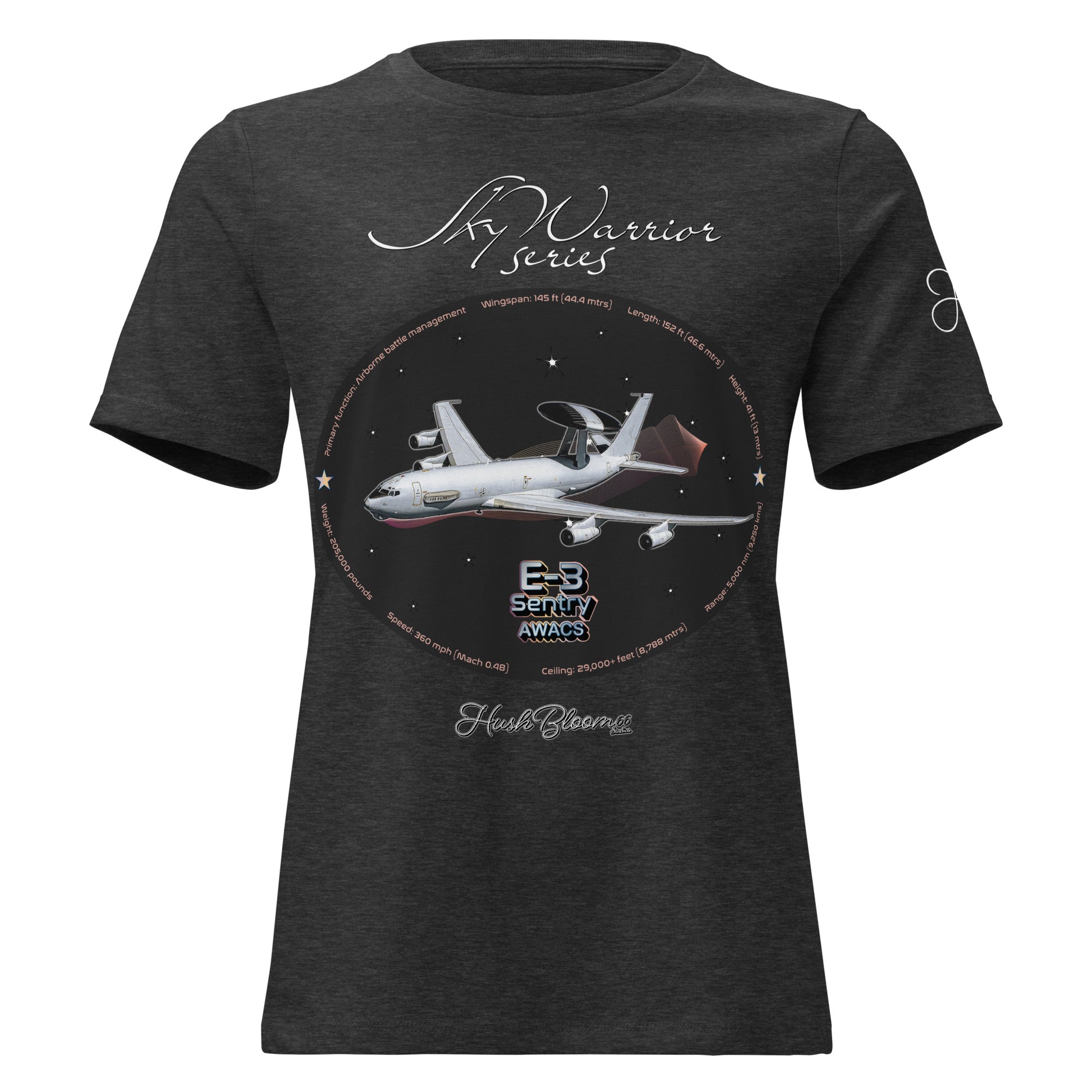 Dark Grey Heather - E3 Sentry Women's Relaxed T-Shirt