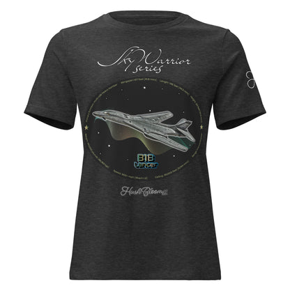 Dark Grey Heather - B1B Lancer Women's Relaxed T-Shirt