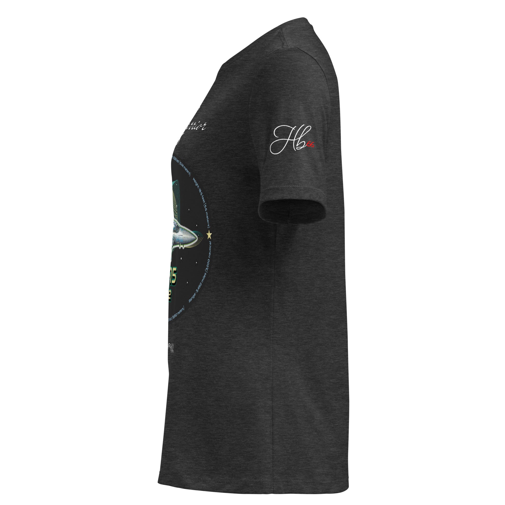 Dark Grey Heather - F15 Eagle Women's Relaxed T-Shirt