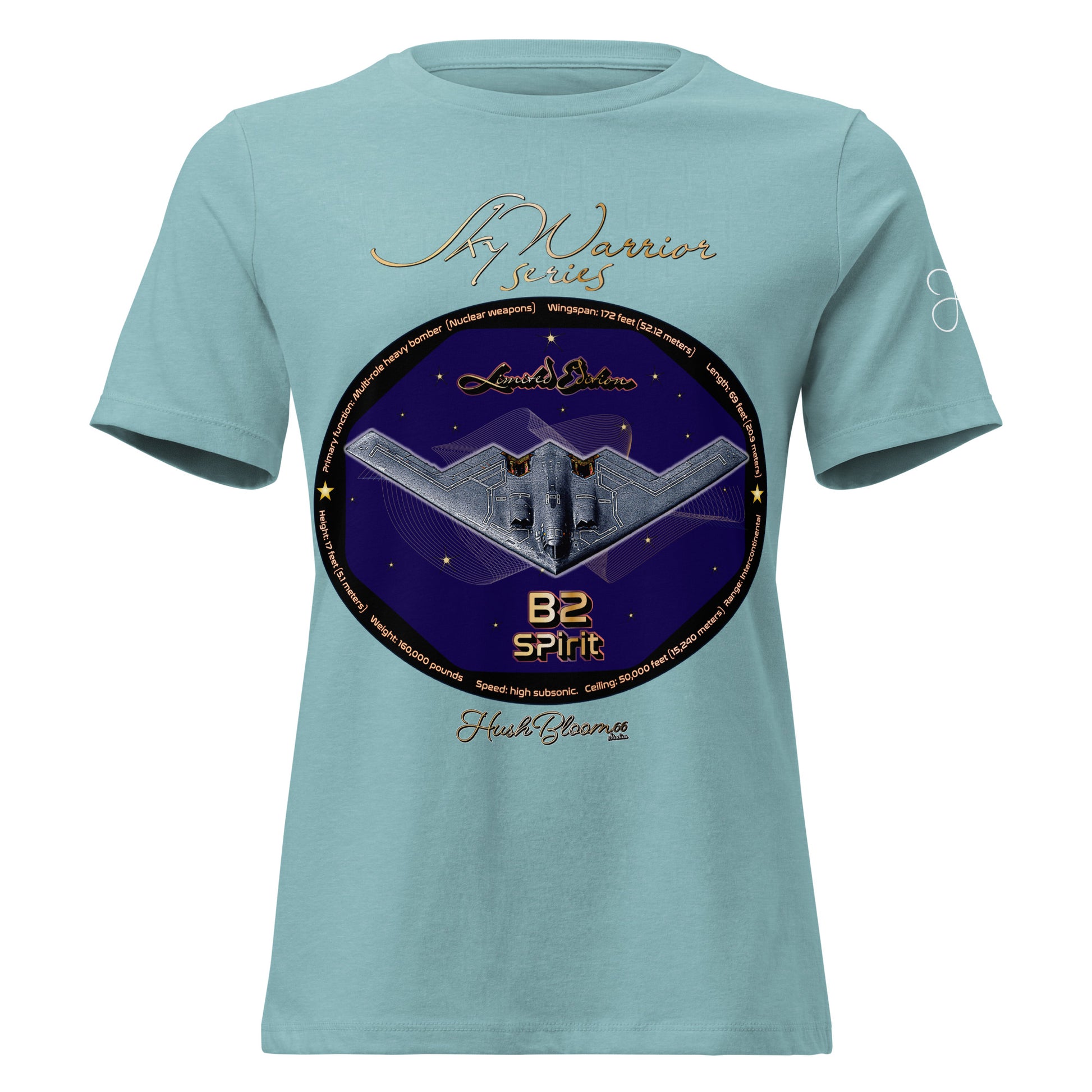 Heather Blue Lagoon - B2 Spirit (Limited Edition) Women's Relaxed T-Shirt