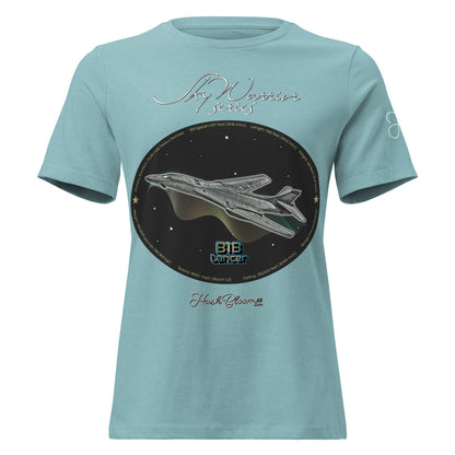 Heather Blue Lagoon - B1B Lancer Women's Relaxed T-Shirt