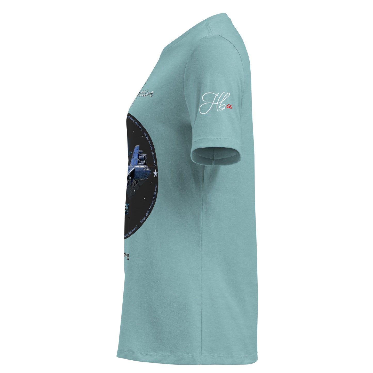 Heather Blue Lagoon - B52H Stratofortress Women's Relaxed T-Shirt