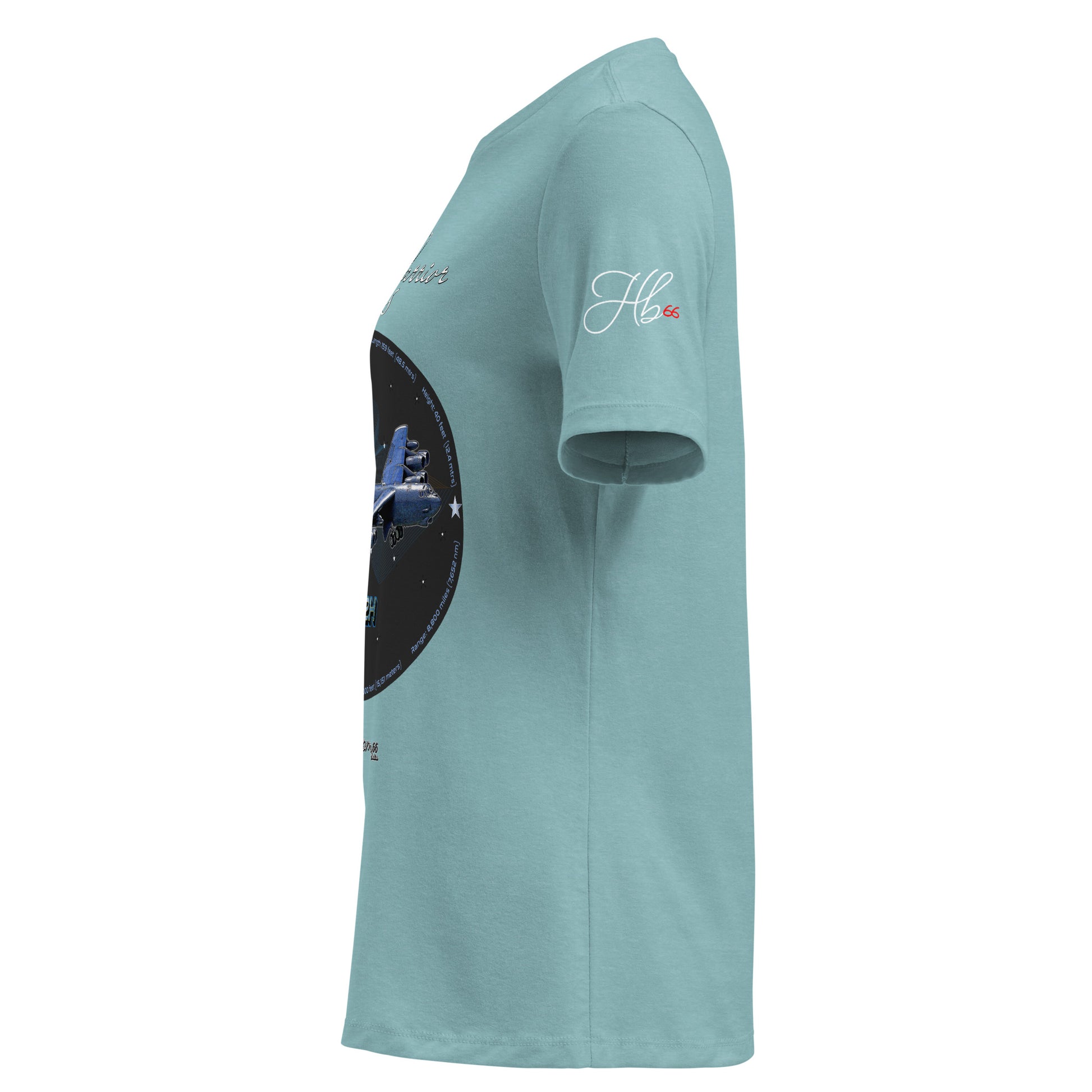Heather Blue Lagoon - B52H Stratofortress Women's Relaxed T-Shirt