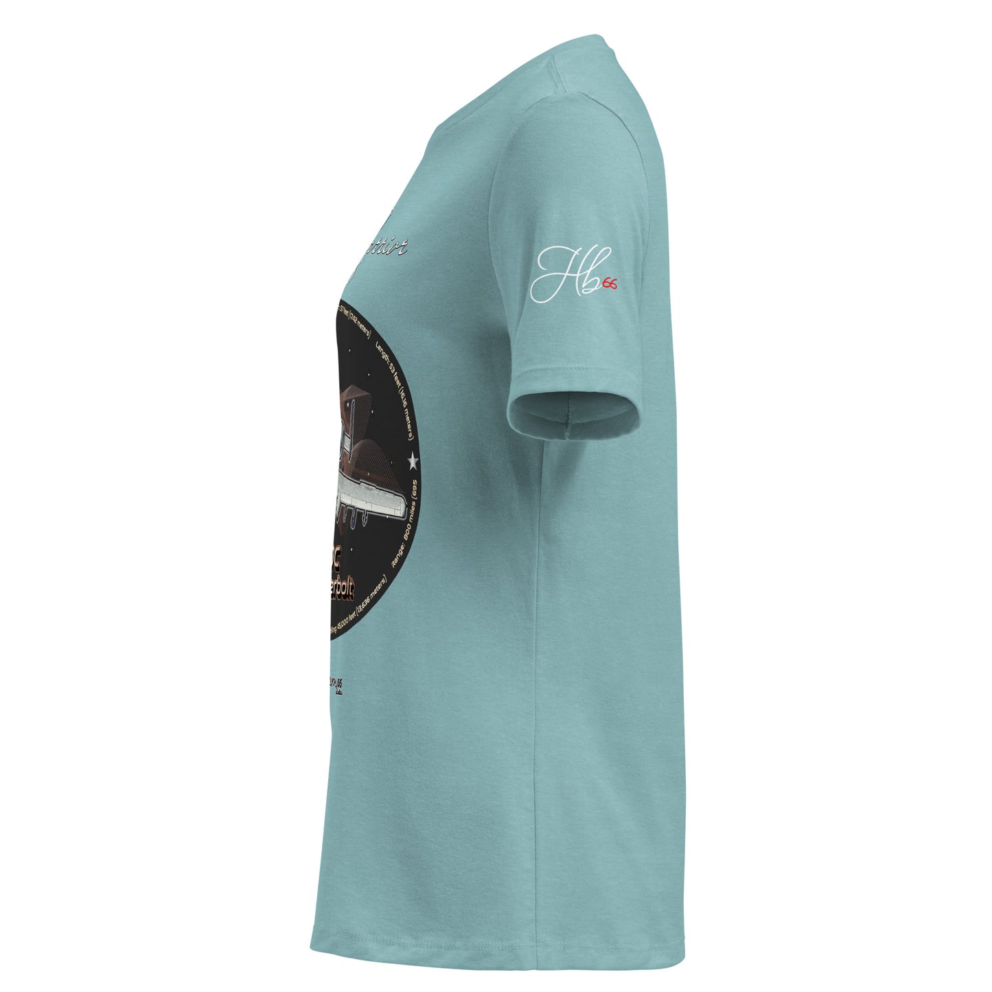 Heather Blue Lagoon - A10C Thunderbolt Women's Relaxed T-Shirt