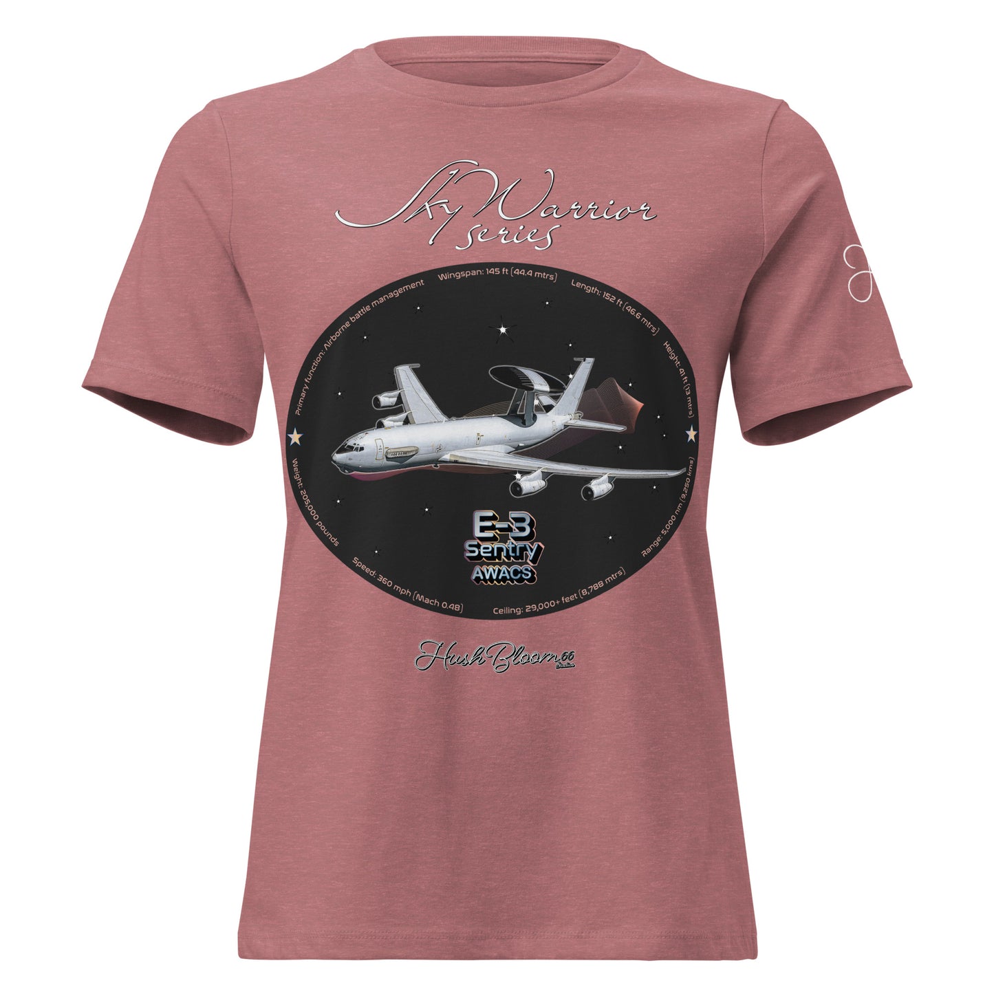 Heather Mauve - E3 Sentry Women's Relaxed T-Shirt