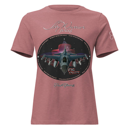 Heather Mauve - F16 Falcon Women's Relaxed T-Shirt