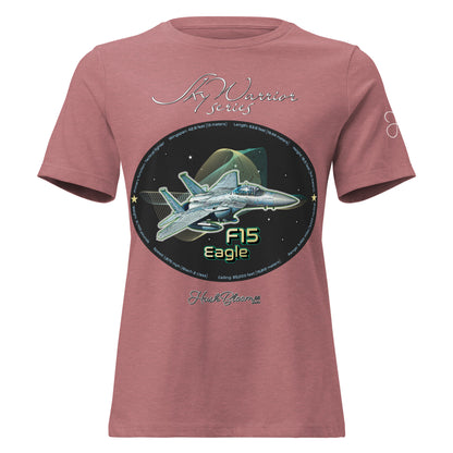 Heather Mauve - F15 Eagle Women's Relaxed T-Shirt