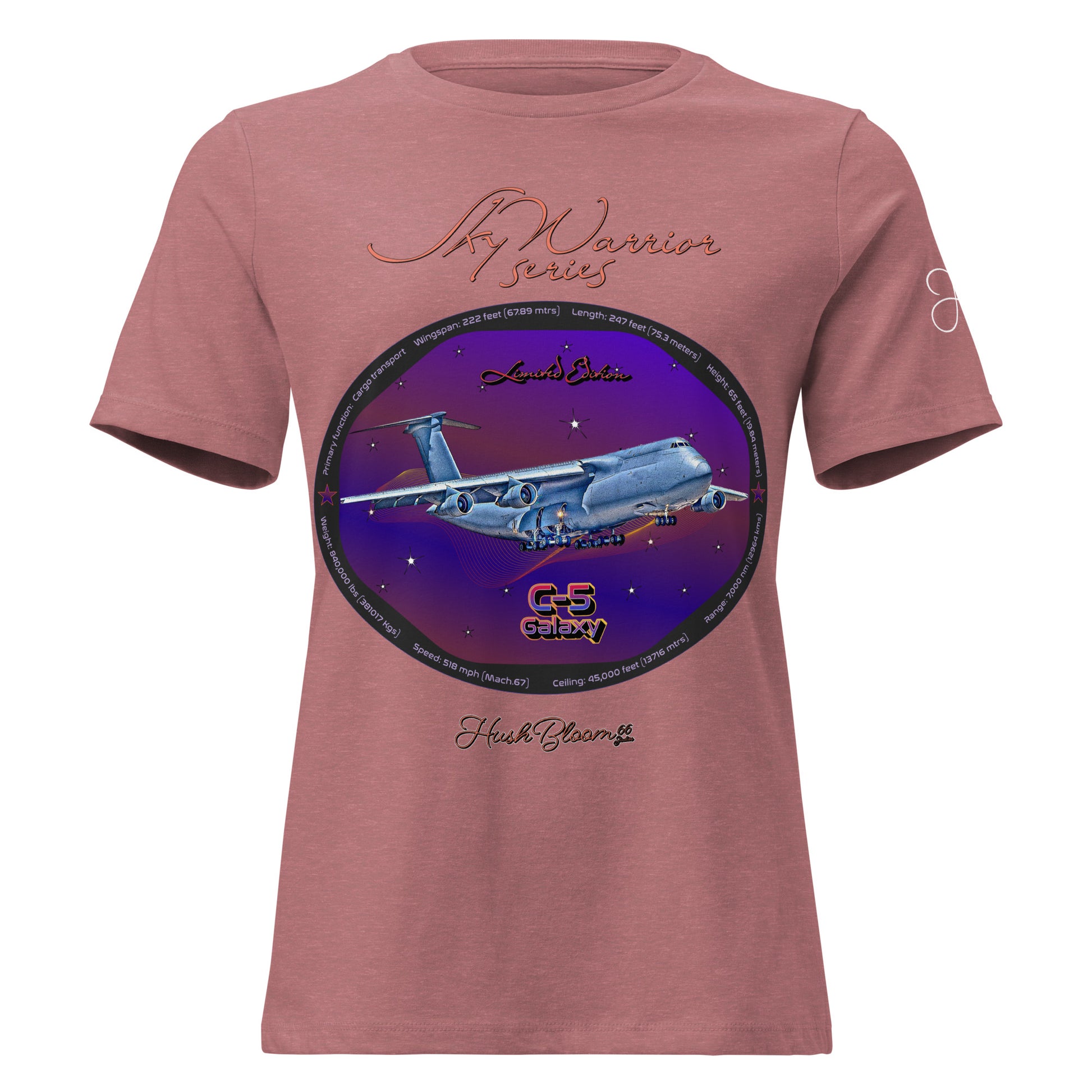 Heather Mauve - C5 Galaxy (Limited Edition) Women's Relaxed T-Shirt