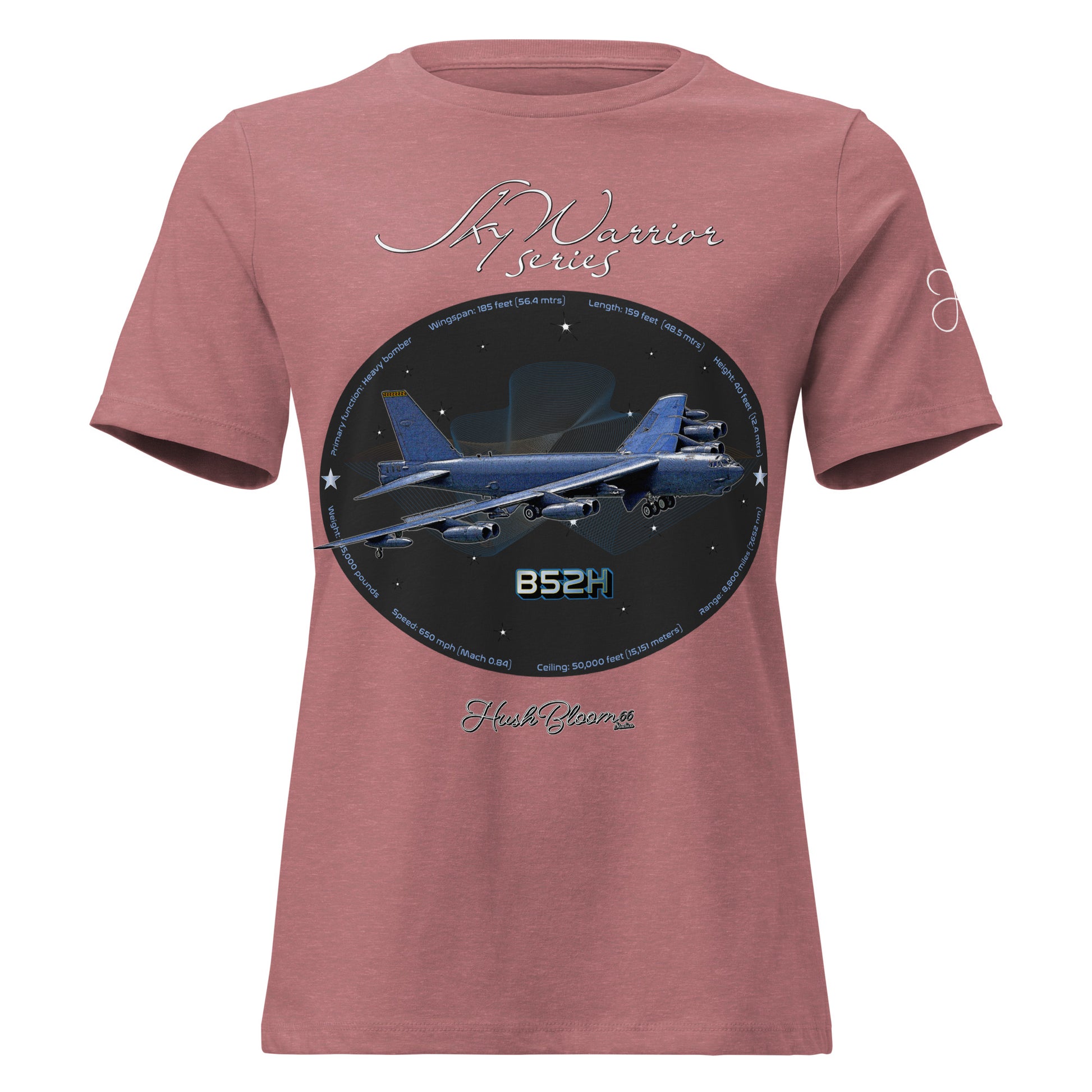 Heather Mauve - B52H Stratofortress Women's Relaxed T-Shirt