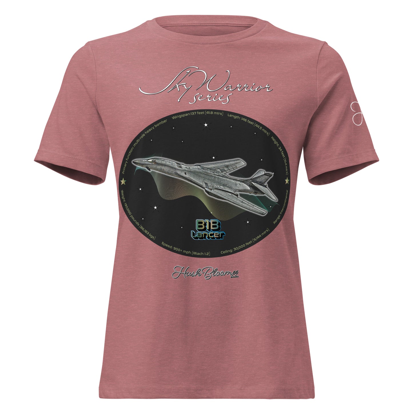 Heather Mauve - B1B Lancer Women's Relaxed T-Shirt