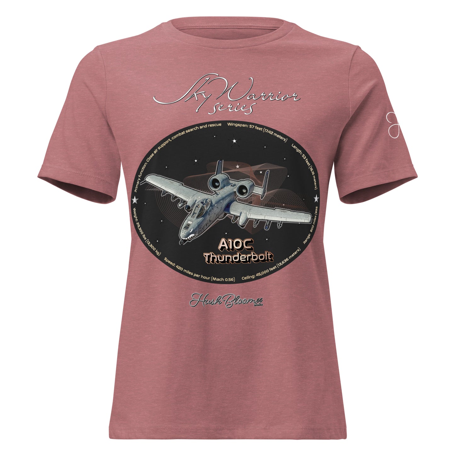 Heather Mauve - A10C Thunderbolt Women's Relaxed T-Shirt