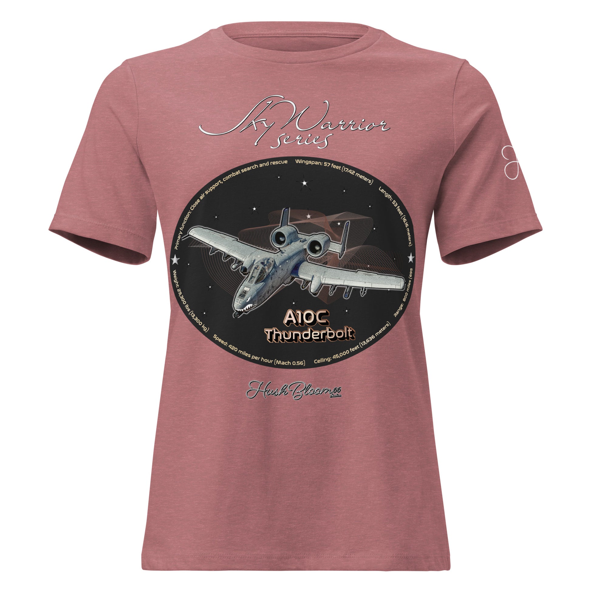 Heather Mauve - A10C Thunderbolt Women's Relaxed T-Shirt