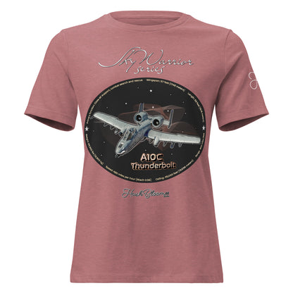 Heather Mauve - A10C Thunderbolt Women's Relaxed T-Shirt