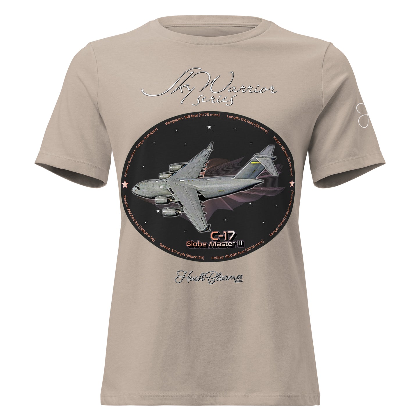 Heather Stone - C17 Globe Master III Women's Relaxed T-Shirt