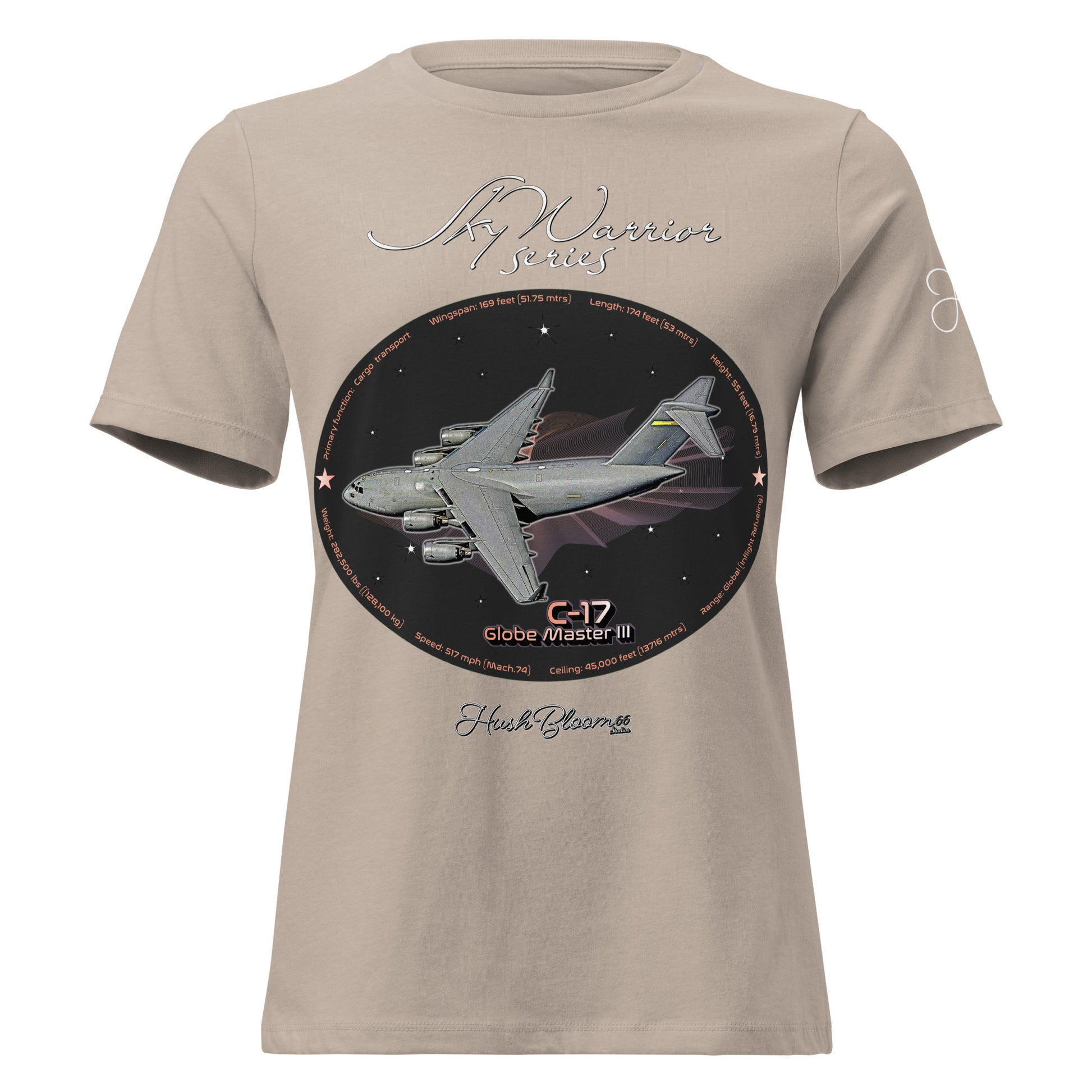 Heather Stone - C17 Globe Master III Women's Relaxed T-Shirt