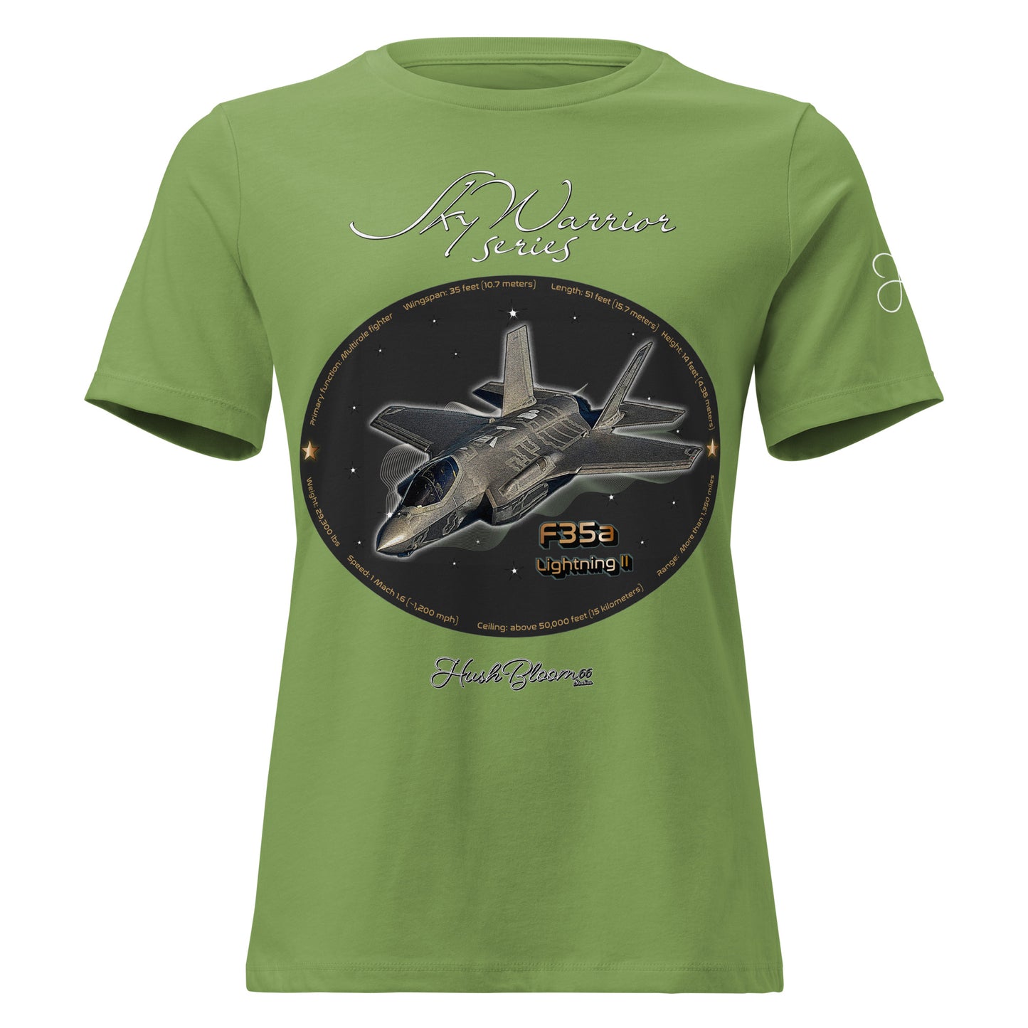 Navy - F35A Lightning Women's Relaxed T-Shirt