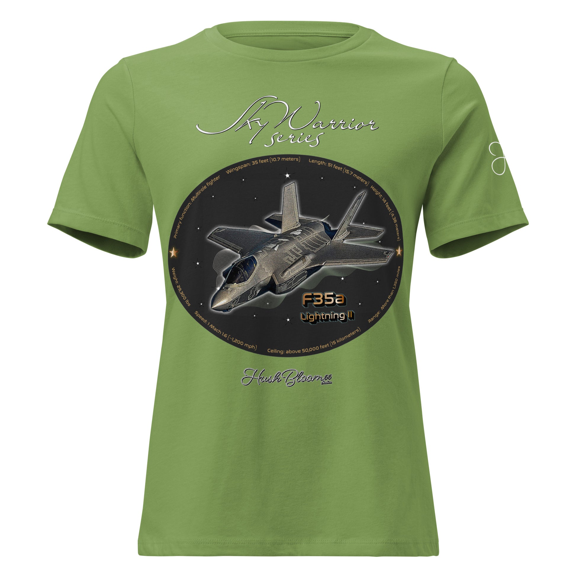 Navy - F35A Lightning Women's Relaxed T-Shirt