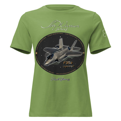 Navy - F35A Lightning Women's Relaxed T-Shirt
