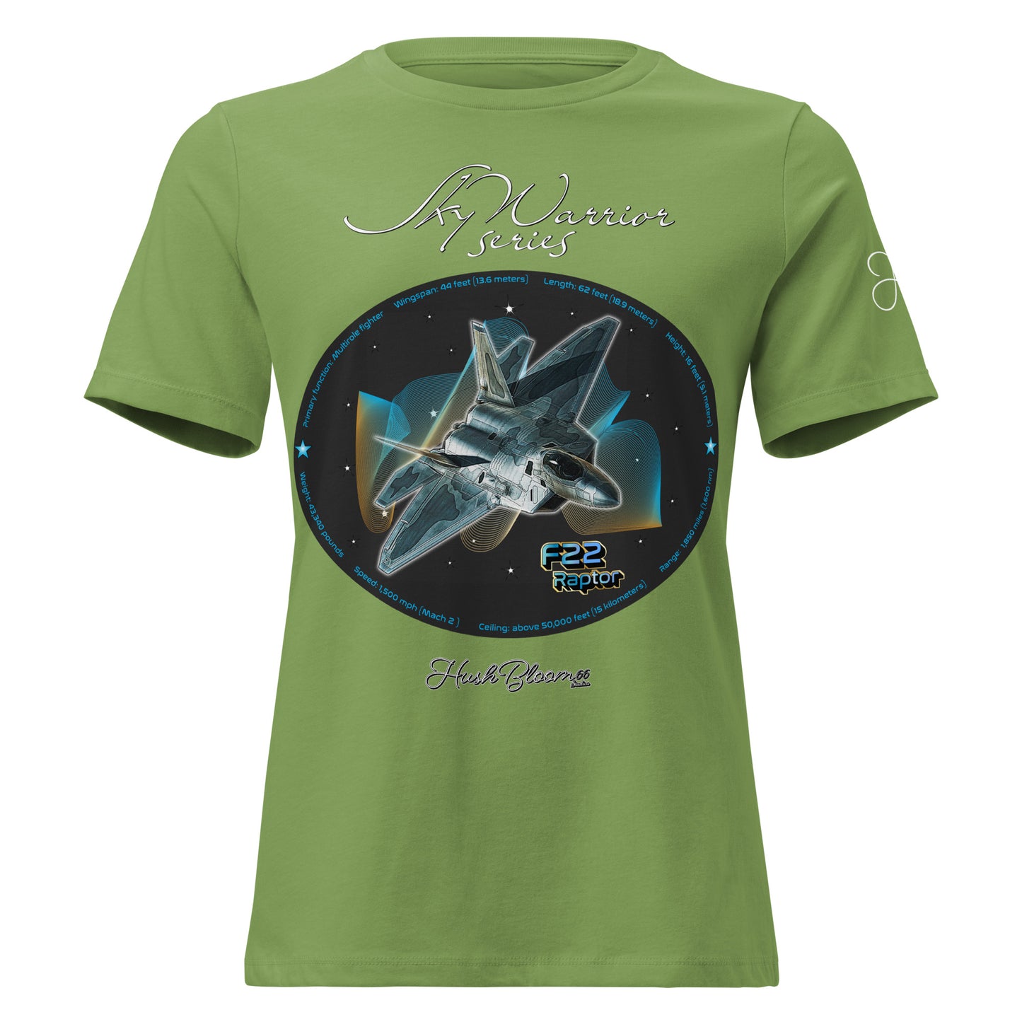 Dark Grey Heather - F22 Raptor Women's Relaxed T-Shirt