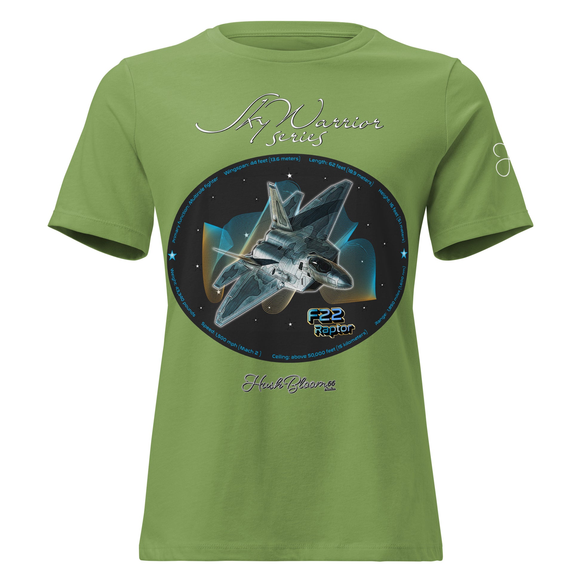 Dark Grey Heather - F22 Raptor Women's Relaxed T-Shirt